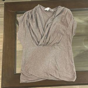 Cute brown short sleeve top